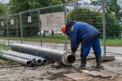 Завершается реконструкция почти 2 500 метров тепломагистрали на проспекте Авиаконструкторов