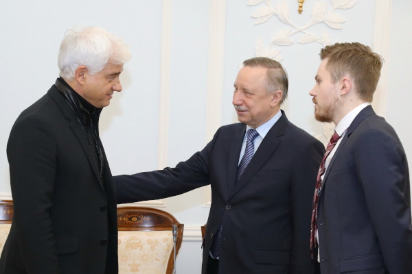 Встреча губернатора Александра Беглова и президента Дрезденского бала Ханса-Йоахима Фрая