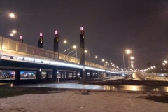 В обслуживание СПб ГУП «Ленсвет» передана подсветка путепроводной развязки на пересечении Пулковского шоссе с Дунайским проспектом