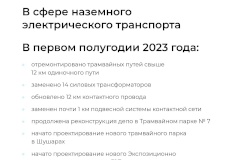 Модернизация трамвайных, троллейбусных и автобусных парков, ремонт эскалаторов и станций метро – что сделано за 1 полугодие 2023 года