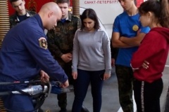 Пожарные кадеты прошли практику