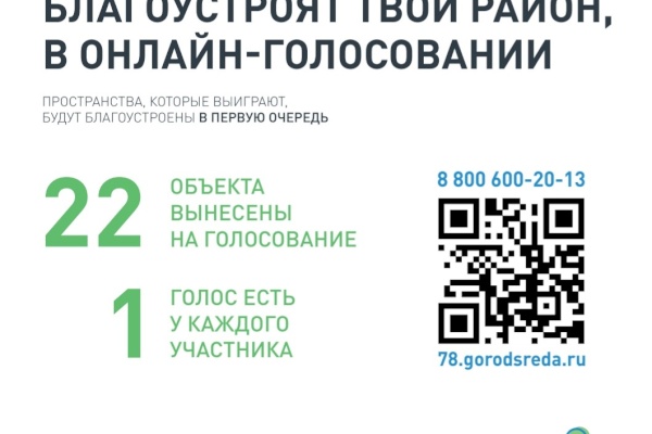 С 26 апреля по 30 мая в рамках проекта «Формирование комфортной городской среды» пройдёт онлайн-голосование за очерёдность реализации объектов благоустройства