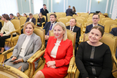 Вручение дипломов выпускникам седьмого потока Губернаторской программы подготовки резерва управленческих кадров в Санкт‑Петербурге