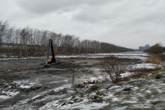 Ведутся работы по экологическому восстановлению буферного нижнего пруда