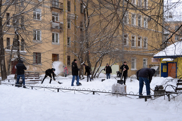 Снегоборцы в деле