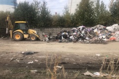 В первый день месячника по благоустройству в Невском районе ликвидированы две  несанкционированные свалки
