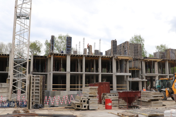 Строительство детского сада на Красносельском шоссе в Пушкине