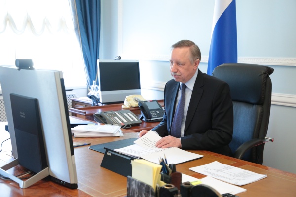 Рабочее совещание с членами Правительства Санкт‑Петербурга