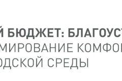 «Твой бюджет: Благоустройство. Формирование комфортной городской среды»