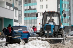 В Новой Охте скорректируют работу по уборке дворов и улиц от снега
