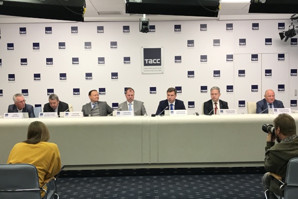 Пресс-конференция в информационном центре ТАСС