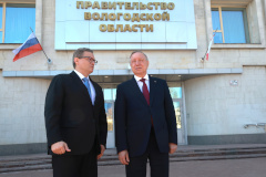 Рабочая встреча с губернатором Вологодской области Георгием Филимоновым