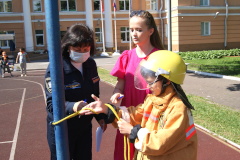 В оздоровительном лагере дневного пребывания «Подсолнух» прошел День пожарной безопасности