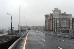 Открытие движения по путепроводу на Приморском шоссе