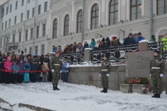У знака «Блокадная полынья» отметили 73-ю годовщину прорыва блокады Ленинграда