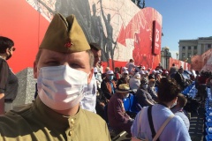 Сегодня в Параде Победы на Дворцовой площади приняли участие жители Невского района.