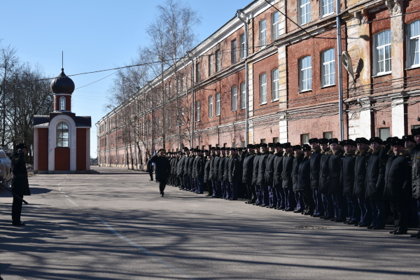 В Кронштадтском морском кадетском корпусе прошел торжественный митинг в честь отправления кадет в Москву для участия в Параде Победы на Красной площади 