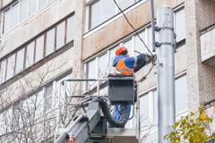В Выборгском районе проложено 20 км самонесущего изолированного провода