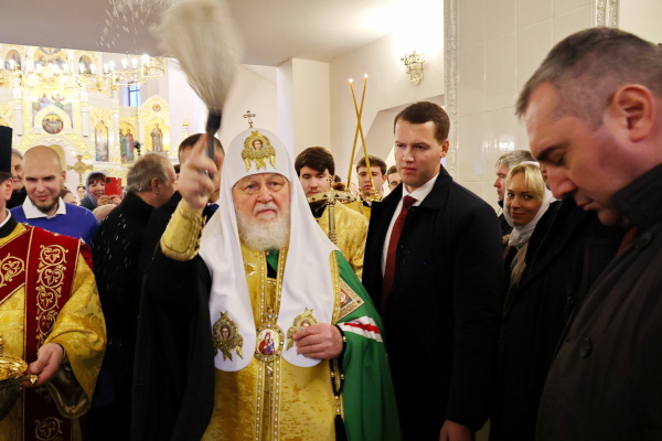 Патриарх Кирилл освятил в Комарово храм в честь Сошествия Святого Духа на апостолов