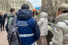 Комитет по контролю за имуществом Санкт‑Петербурга провел рейды по борьбе с несанкционированной торговлей в преддверии 8 Марта