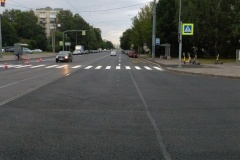 В Северной столице отремонтировали участок Большой Пороховской улицы