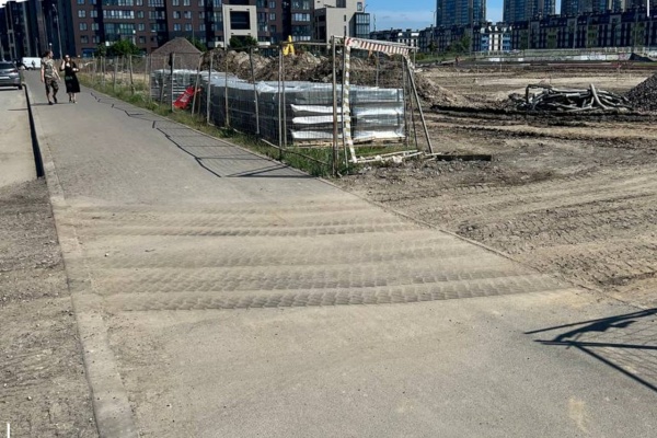 Инспекторы ГАТИ провели мониторинг культуры производства работ на объекте программы Формирование комфортной городской среды в сквере на пересечении пр. Героев и ул. Адмирала Трибуца